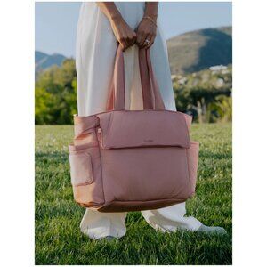 CALPAK Diaper Tote with Laptop Sleeve in Peony NWOT
